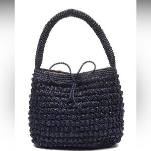 Mar Y Sol Madelyn Navy Raffia shoulder bag … new with tags